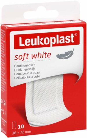 Leukoplast Soft White Pflasterstrips 38 X 72 mm 10 Stück