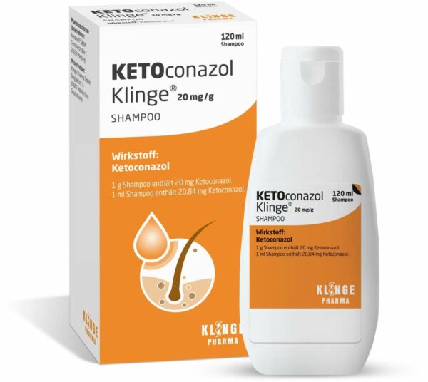 KETOconazol Klinge 20 mg pro g Shampoo 120 ml