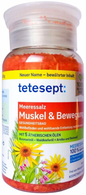 Tetesept Meeressalz Muskel & Bewegung 600 G