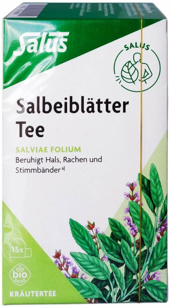 Salbeiblätter Tee Bio Salus 15 Filterbeutel