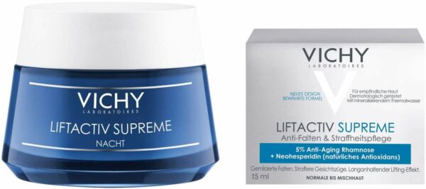 Vichy Liftactiv Nachtcreme 50 ml + gratis Vichy Liftactiv Supreme Tag normale Haut 15 ml