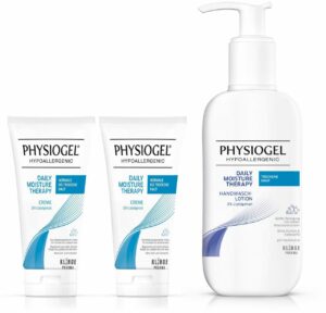 Physiogel Daily Moisture Therapy Creme 2 x 150 ml + gratis Physiogel Daily Handwaschlotion 400 ml