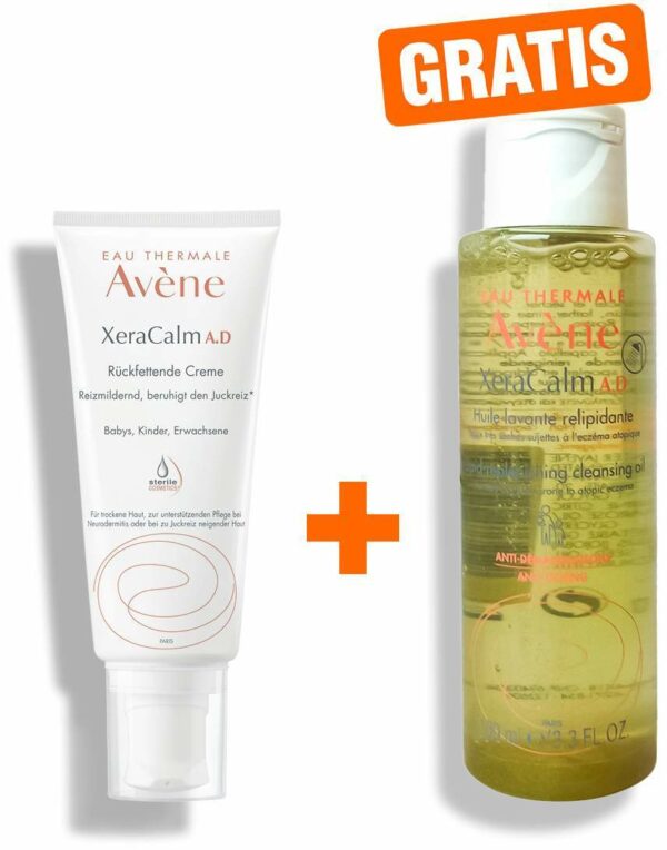 Avene Xeracalm A.D. 200 ml Creme + gratis XeraCalm Reinigungsöl 100 ml