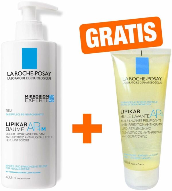 Roche Posay Lipikar Baume light AP + M 400 ml Lotion + gratis Lipikar Huile Lavant 100 ml