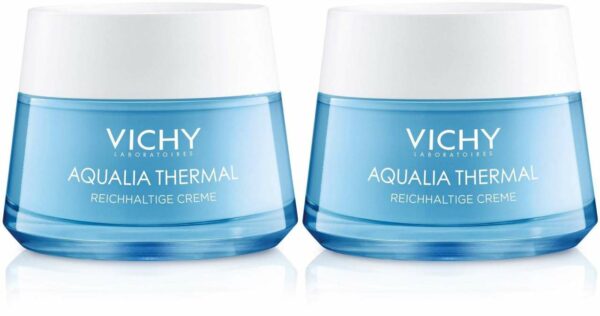 Vichy Aqualia Thermal reichhaltige Feuchtigkeitspflege 2 x 50 ml Tiegel