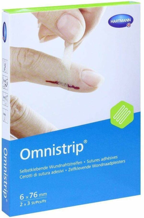 Omnistrip Wundnahtstreifen 6x76 mm 2 Pflaster