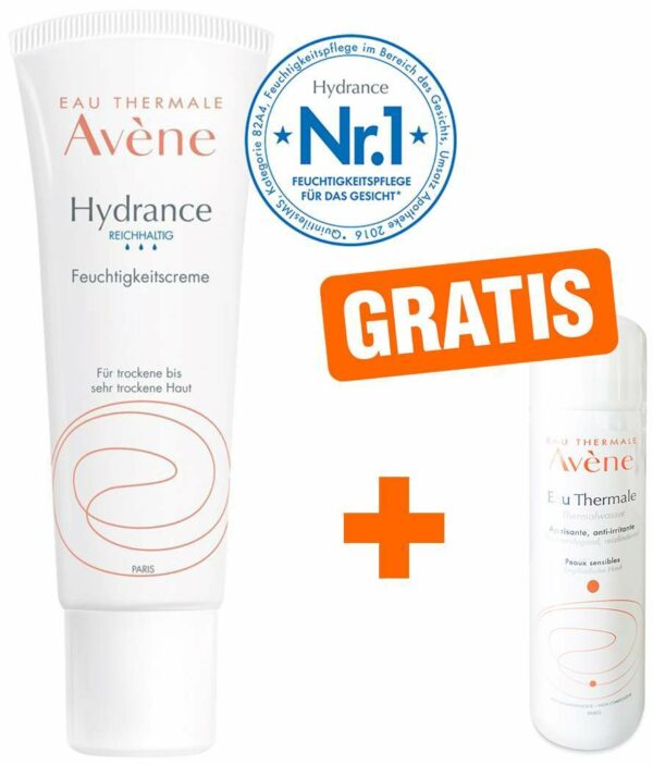 Avene Hydrance reichhaltige Feuchtigkeitscreme 40 ml + gratis Thermalwasserspray 50 ml