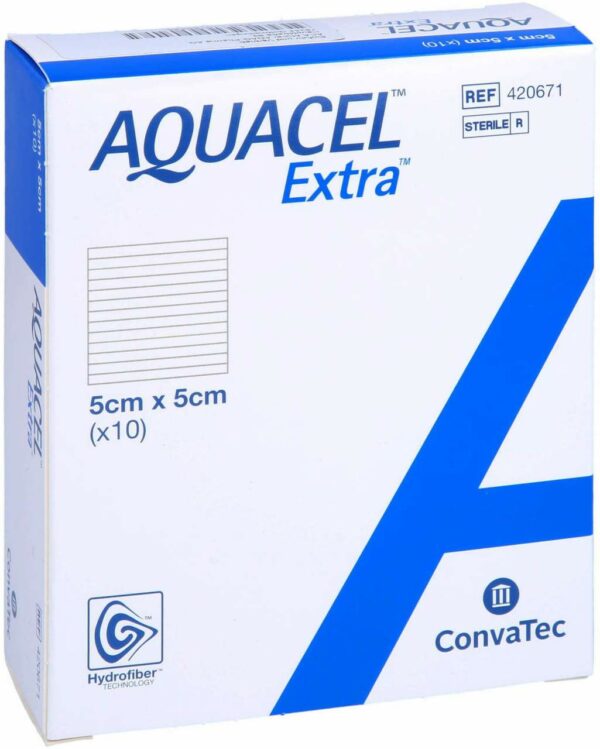 Aquacel Extra 5x5 cm Kompressen