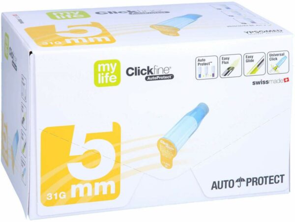 Clickfine Autoprotect Pen-Nadeln 5 mm 31 G  100 St