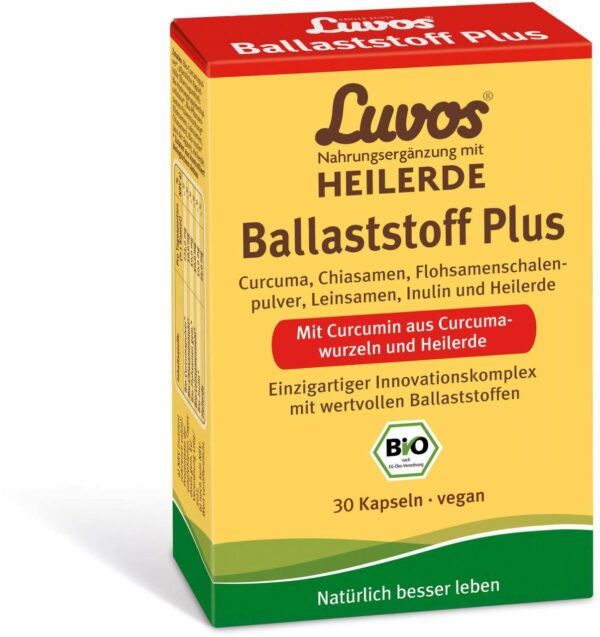 Luvos Heilerde Bio Ballaststoff Plus 30 Kapseln