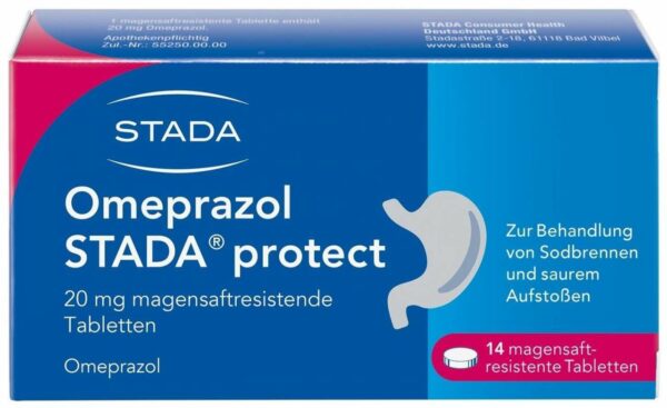 Omeprazol Stada Protect 20 mg 14 Magensaftresistente Tabletten