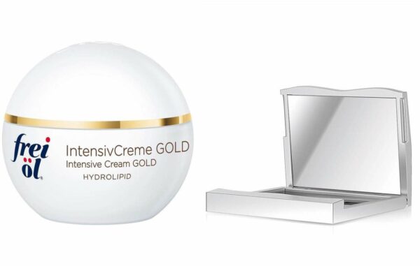 Frei Öl Hydrolipid Intensivcreme gold 50 ml + gratis Kosmetik Klappspiegel