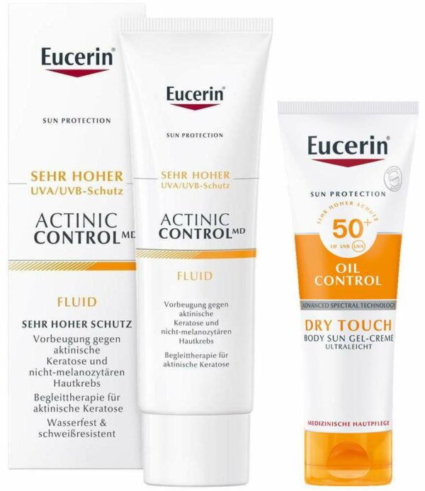 Eucerin Sun Actinic Control MD 80 ml + gratis Body LSF50 50 ml Creme-Gel