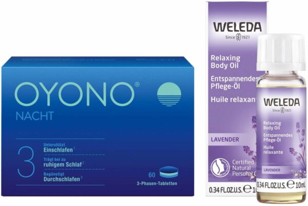 Oyono Nacht 60 Tabletten + gratis Weleda entspannendes Pflegeöl 10 ml