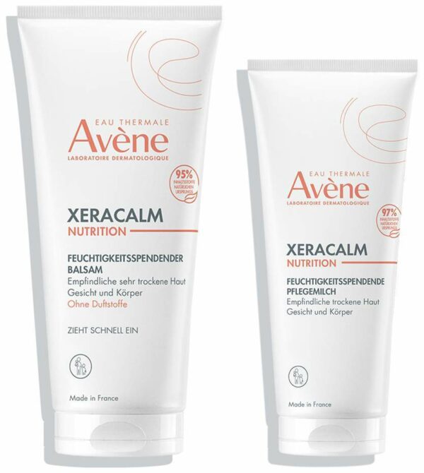 Avene XeraCalm Nutrition feuchtigkeitsspendender Balsam 200 ml + gratis Pflegemilch 100 ml