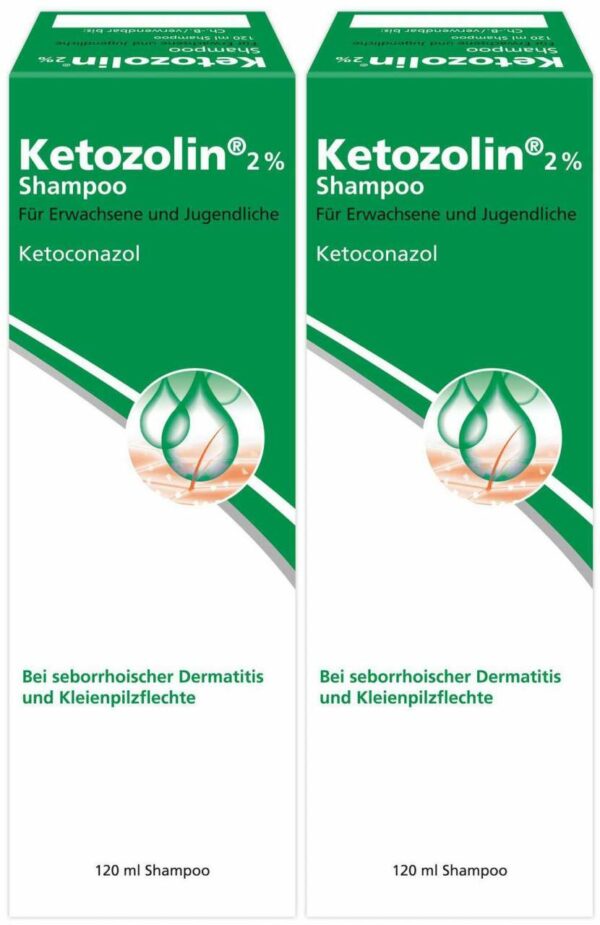 Ketozolin 2 % Shampoo 2 x 120 ml