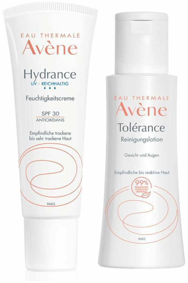 Avene Hydrance UV reichhaltig Feuchtigkeitscreme SPF 30 40 ml + gratis Avene Tolerance Reinigungslotion 100 ml