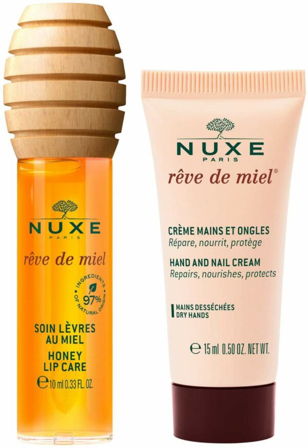 NUXE Reve de Miel Lippenhonig Lippenpflege 10 ml + gratis Hand- & Nagelcreme 15 ml