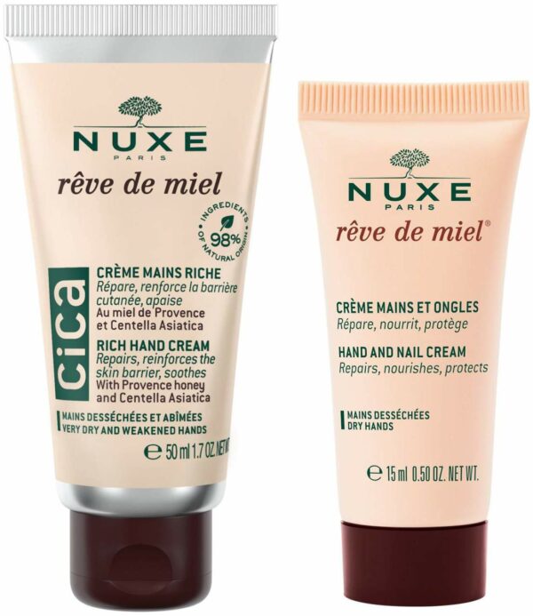 NUXE Reve de Miel Cica Hand- und Nagelcreme 50 ml + grartis Hand- & Nagelcreme 15 ml