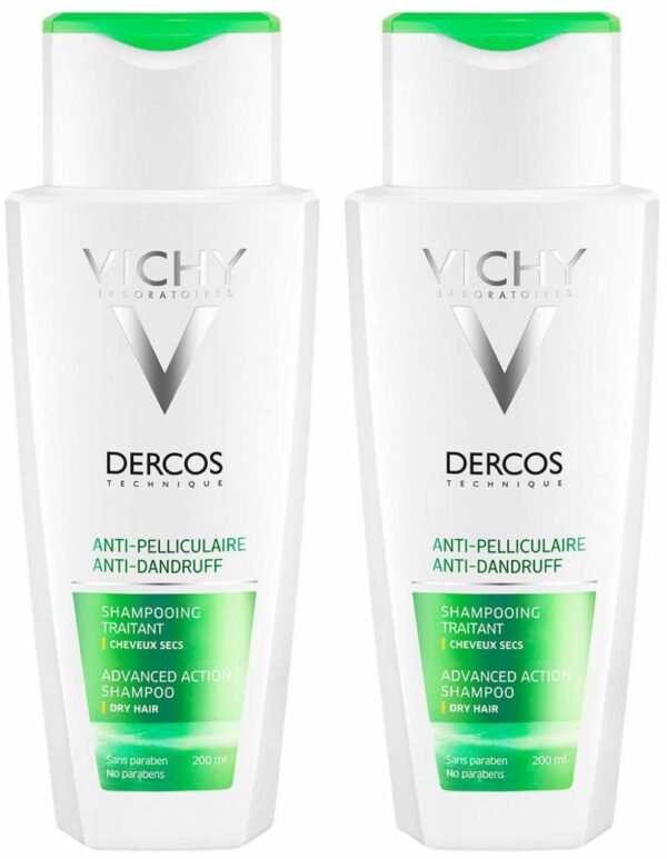 Vichy Dercos Anti-Schuppen Shampoo für trockene Kopfhaut 2 x 200 ml