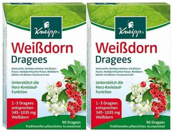 Kneipp Weißdorn 2 x 90 Überzogene Tabletten