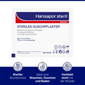 Hansapor STERILES DUSCHPFLASTER 8 x 10cm